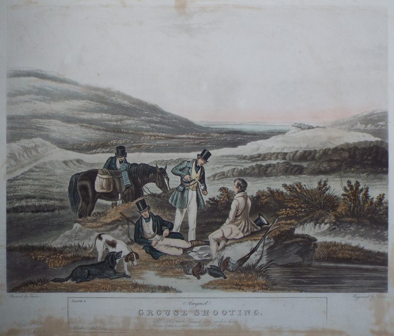 Aquatint - August Grouse Shooting - Hunt